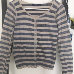 Stripped cardigan for women